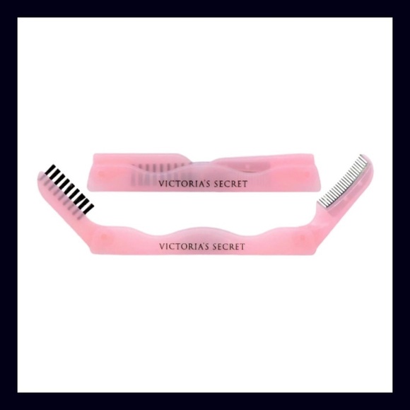 RARE Victoria’s Secret Foldable Brow Brush Comb | Y2K Pastel Pink NEW - Picture 1 of 3